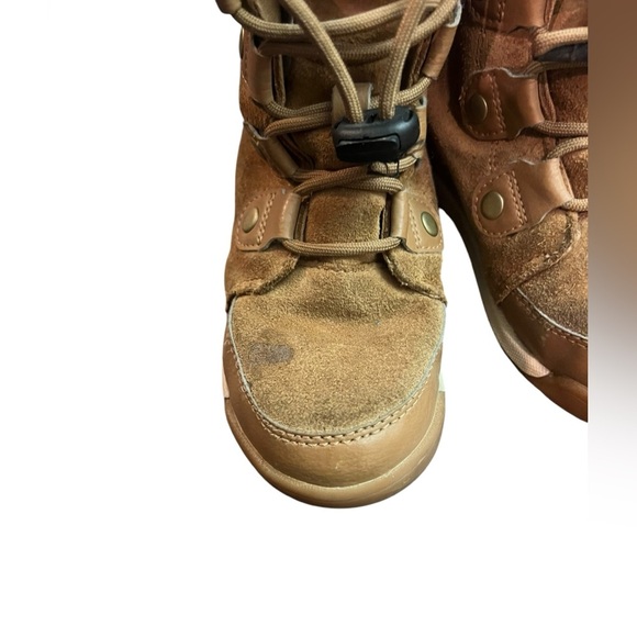 Sorel youth Whitney winter sneaker snow boot boy girl size 1 little kid faux fur - Picture 5 of 16